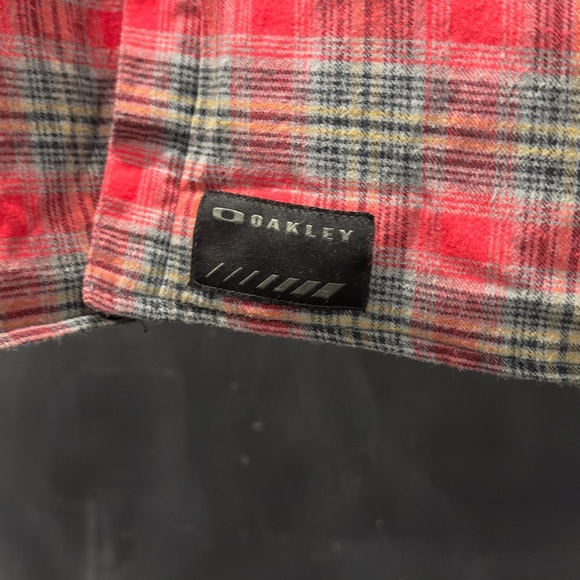 Vintage Oakley Flannel Lined Shirt with Hood - Picture 7 of 14